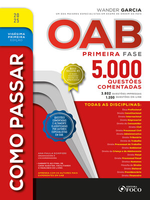cover image of Como Passar na OAB--1ª Fase--5.000 Questões Comentadas--21ª Ed--2025
